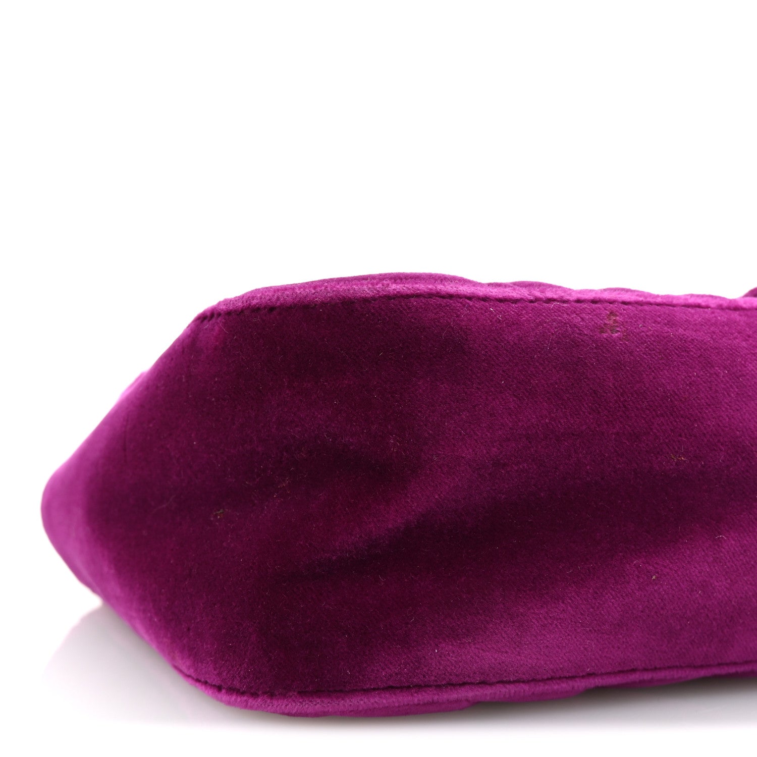 Gucci Velvet Matelasse Small GG Marmont Shoulder Bag Fuchsia Violet Cyclamen 9 of 10
