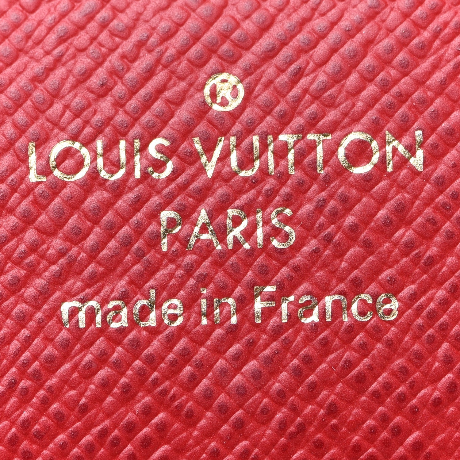 Louis Vuitton Damier Ebene Emilie Wallet Red 6 of 9