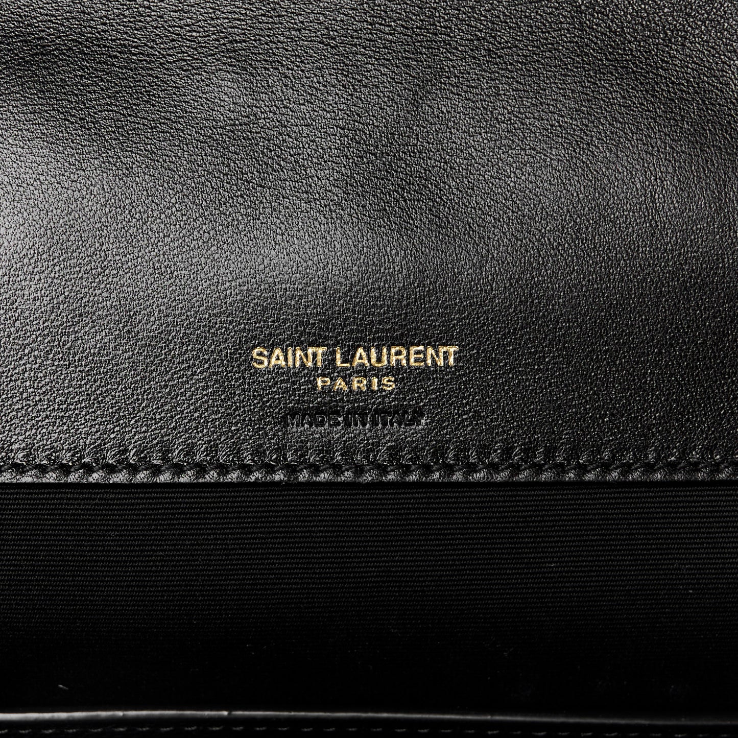 Lambskin Chevron Quilted Large Loulou Black
