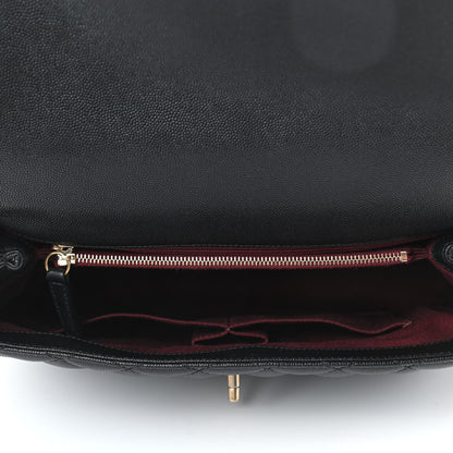 Chanel Caviar Quilted Medium Coco Handle Flap Black 4 of 4