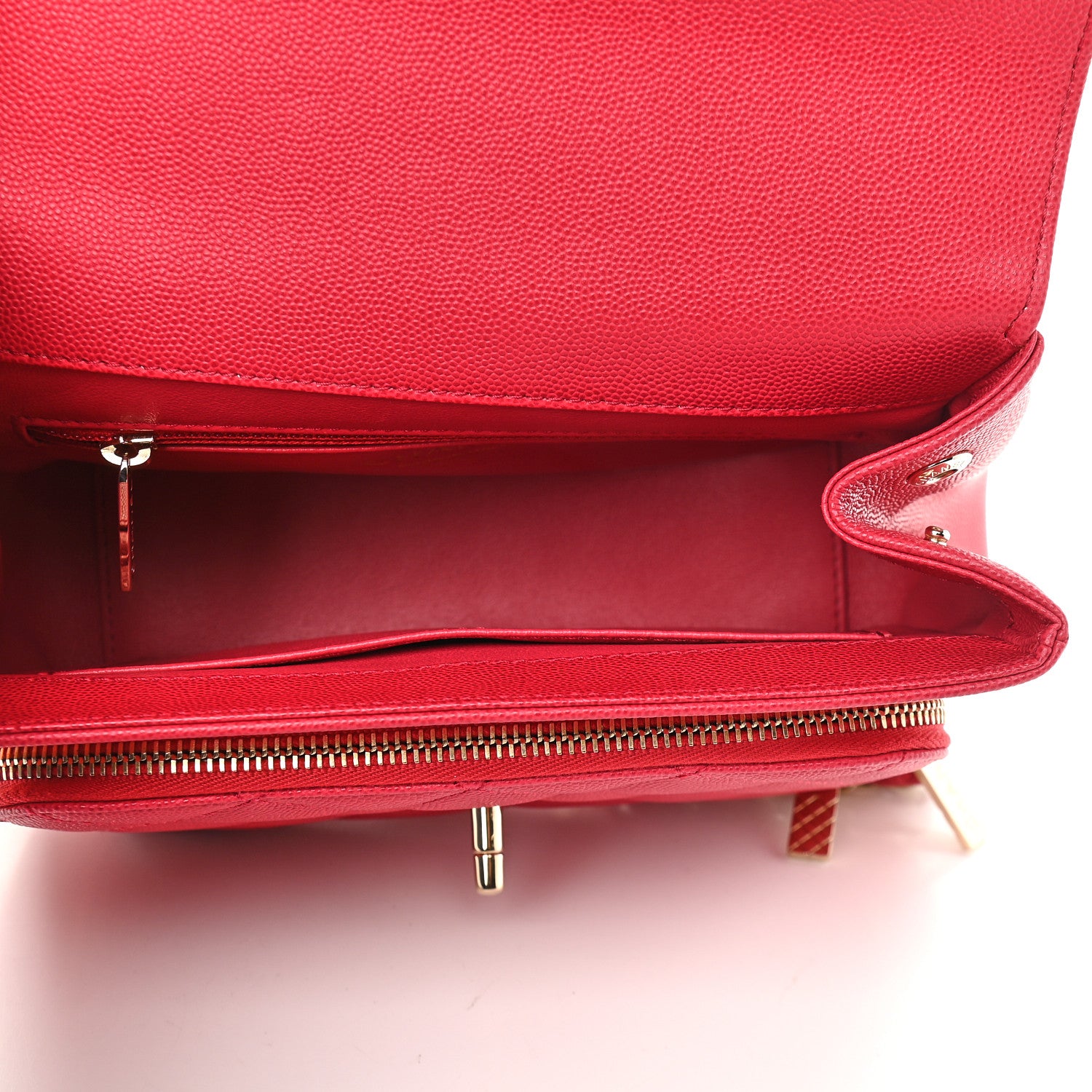 Chanel Caviar Quilted Medium Business Affinity Flap Red 5 of 9