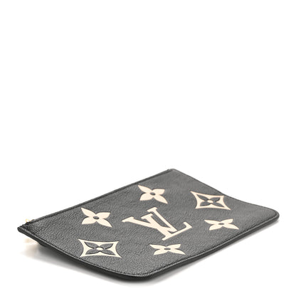Louis Vuitton Empreinte Monogram Giant Neverfull MM Pochette Black Beige 4 of 7