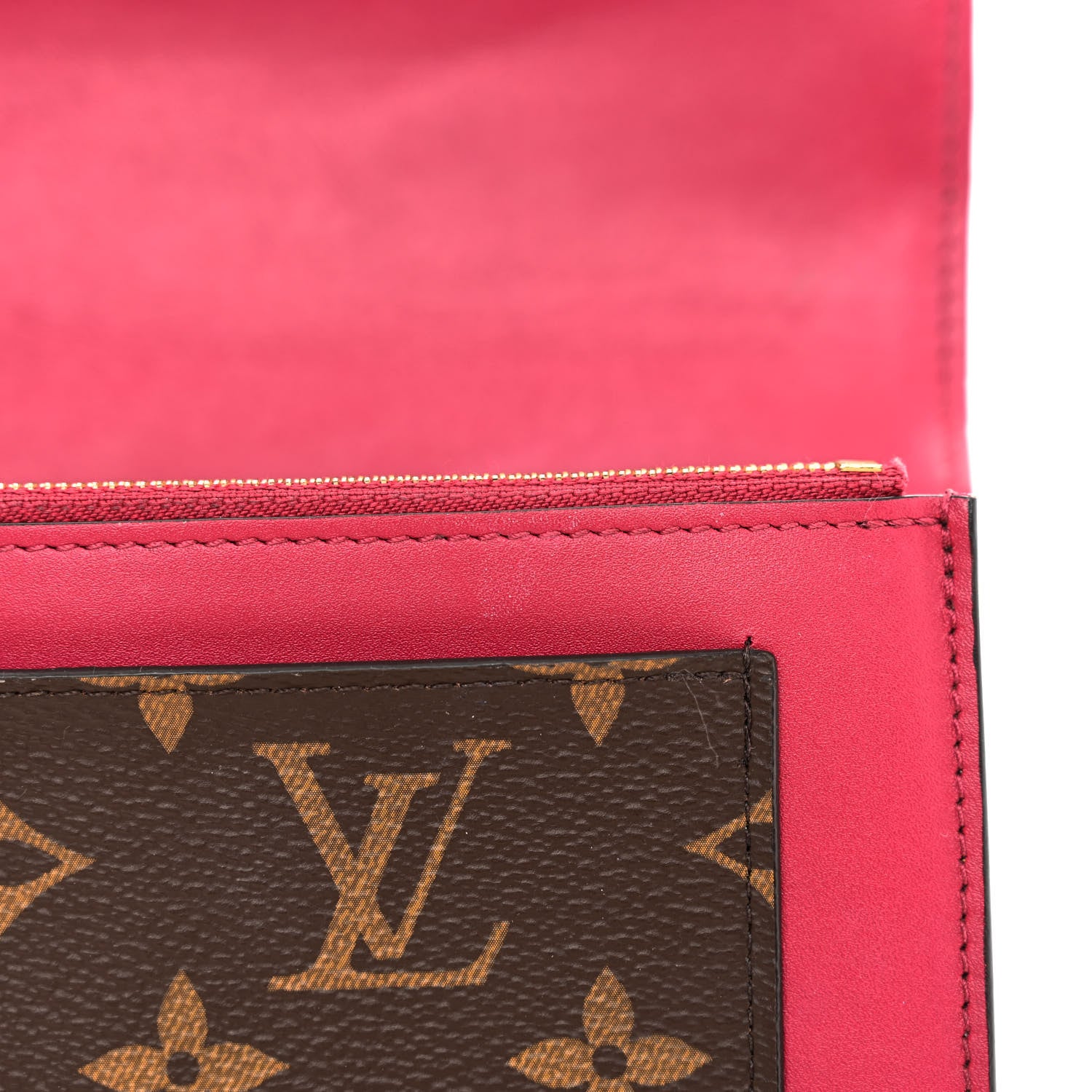 Louis Vuitton Monogram Flore Chain Wallet Fuchsia 10 of 10