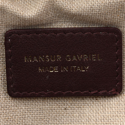 Mansur Gavriel Soft Calfskin Moon Sling Bag Plum 6 of 11