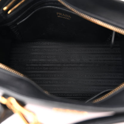 Prada Saffiano City Calfskin Medium Esplanade Red Black 5 of 13