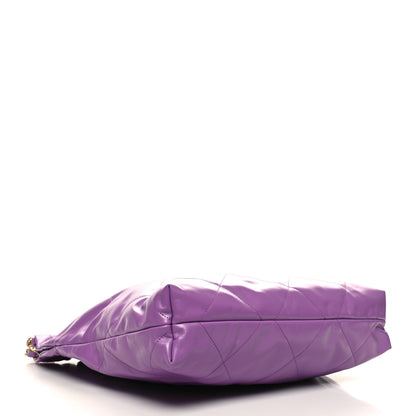 Chanel Shiny Calfskin Quilted Small Chanel 22 Purple 5 of 13