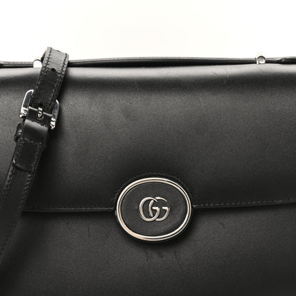 Gucci Senna Calfskin Petite GG Top Handle Shoulder Bag Black 8 of 11