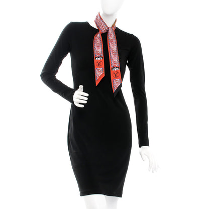 Louis Vuitton Silk Monogram Kabuki Stickers BB Bandeau Rouge 2 of 5