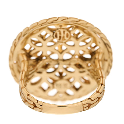 John Hardy 18K Yellow Gold Kawung Cocktail Ring 52 6 3 of 5