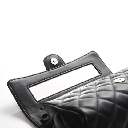 Chanel Lambskin Quilted Flap Cosmetic Case Black 8 of 8
