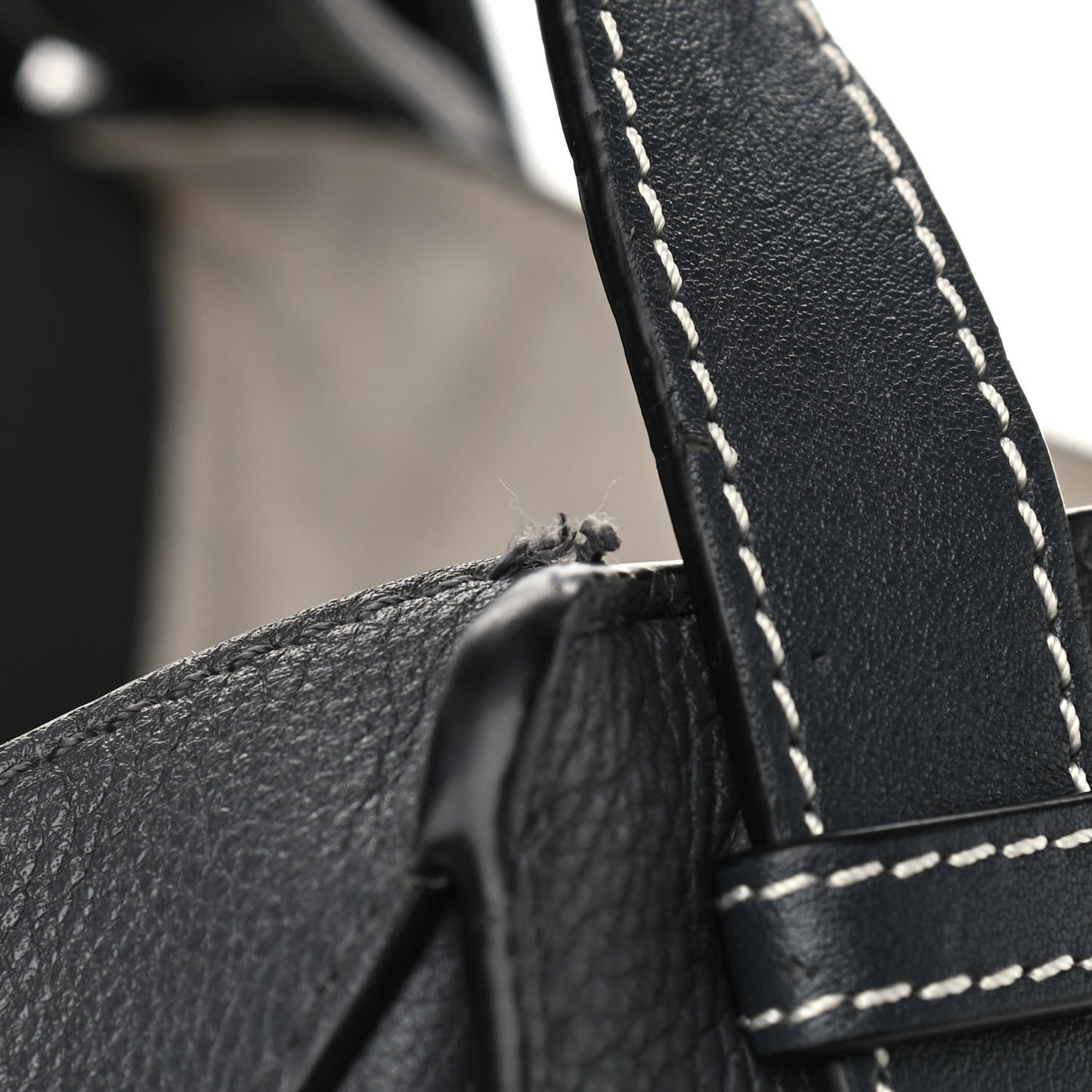 Calfskin Small Hammock Shoulder Bag Grey