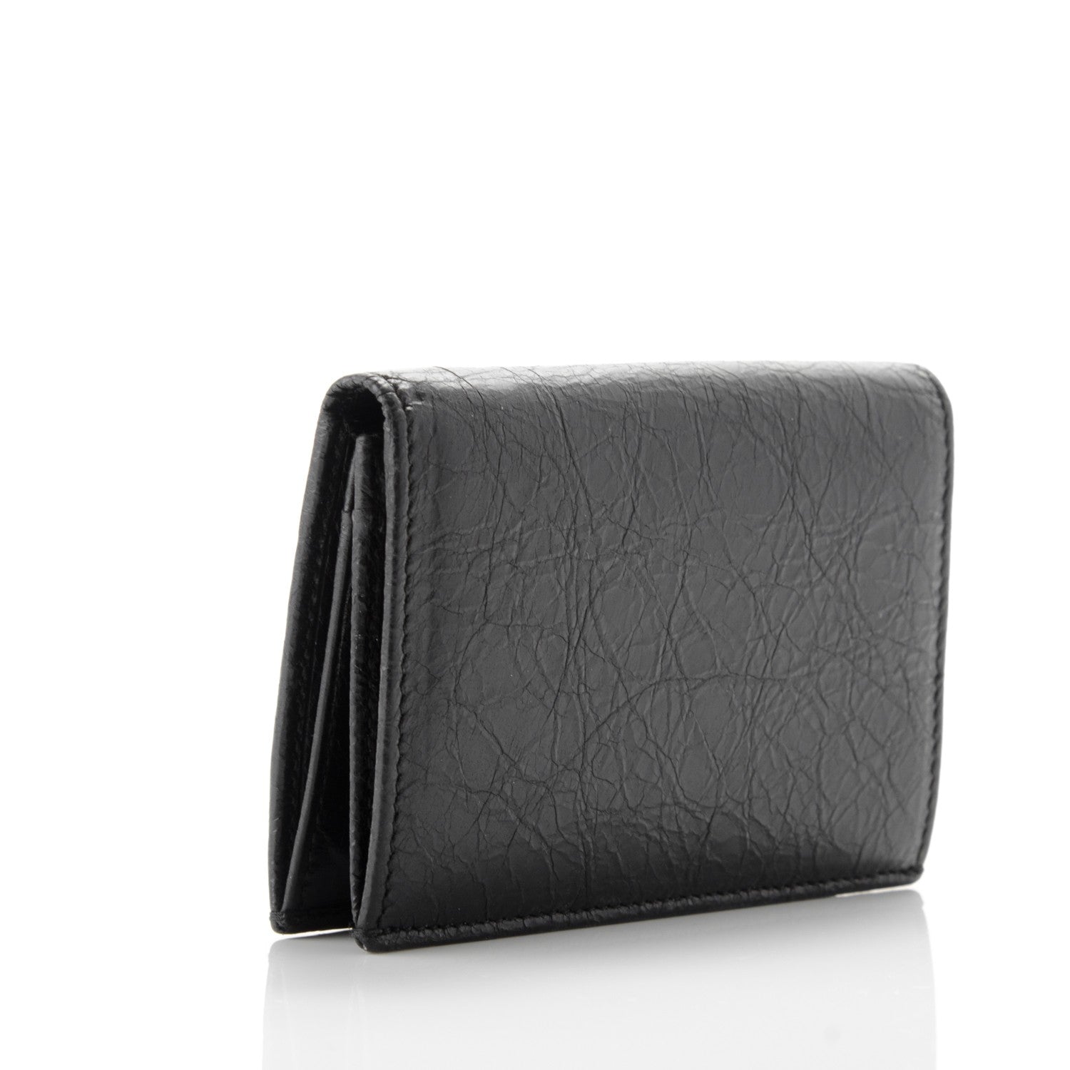 Balenciaga Agneau Giant Gold Card Case Black 3 of 7