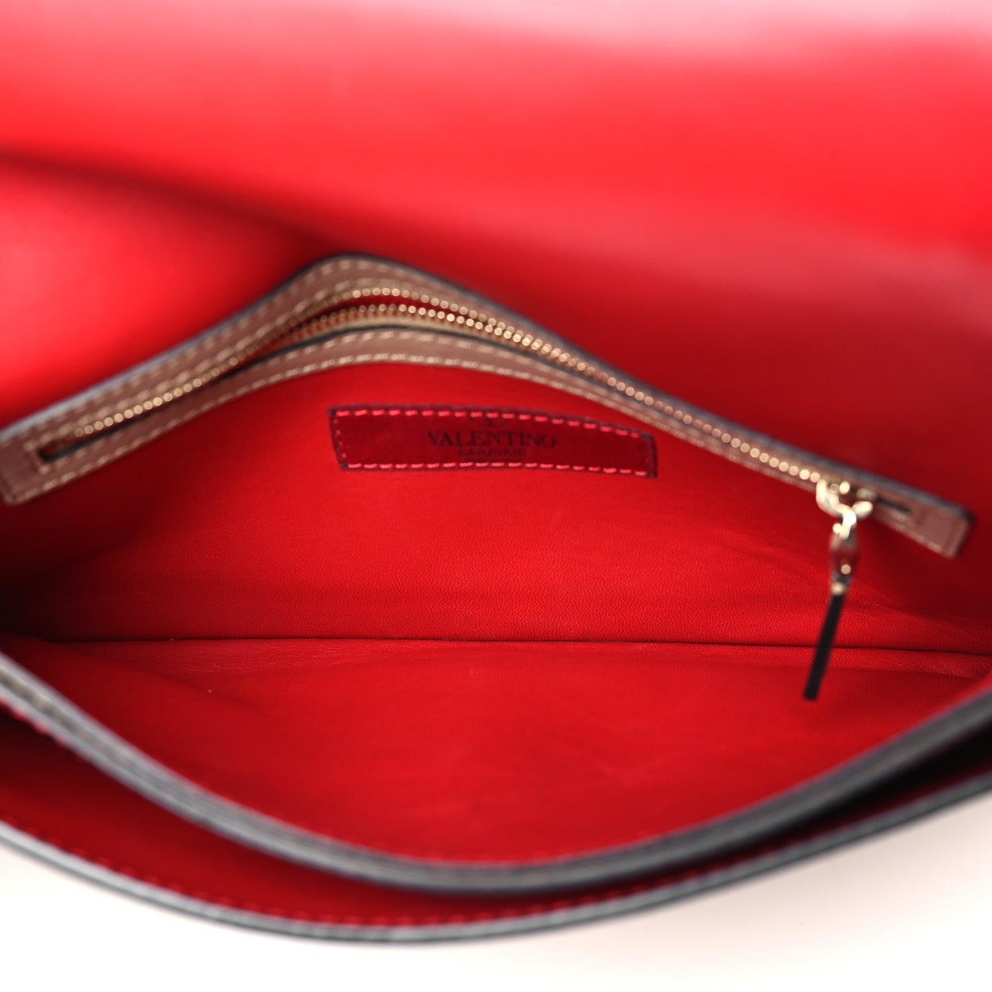 Nappa Rockstud Wristlet Clutch Alpaca