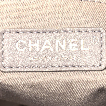 Chanel Striped Canvas Medium Deauville Tote Black 6 of 12