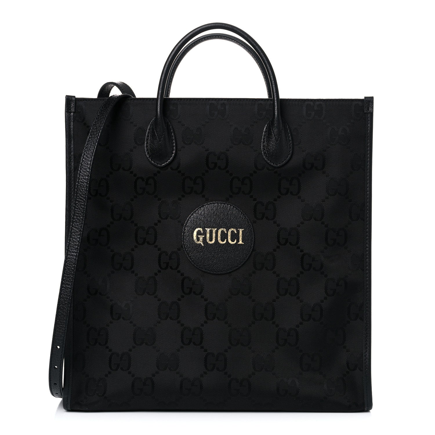 Gucci Econyl Nylon Monogram Off The Grid Long Tote Bag Black 1 of 13