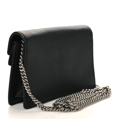Gucci Calfskin Super Mini Dionysus Shoulder Bag Black 3 of 7