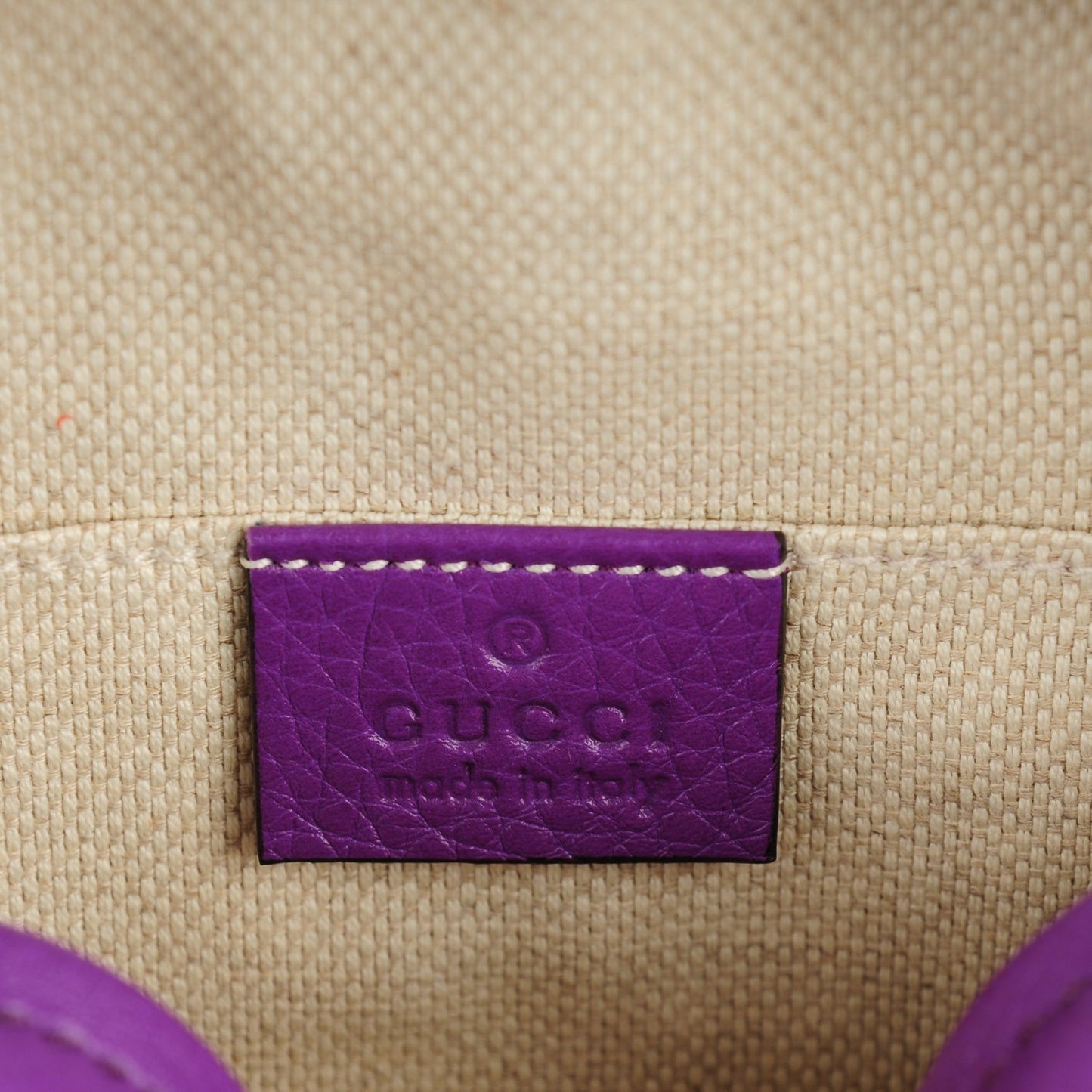 Pebbled Calfskin Mini Soho Chain Bag Shine Purple
