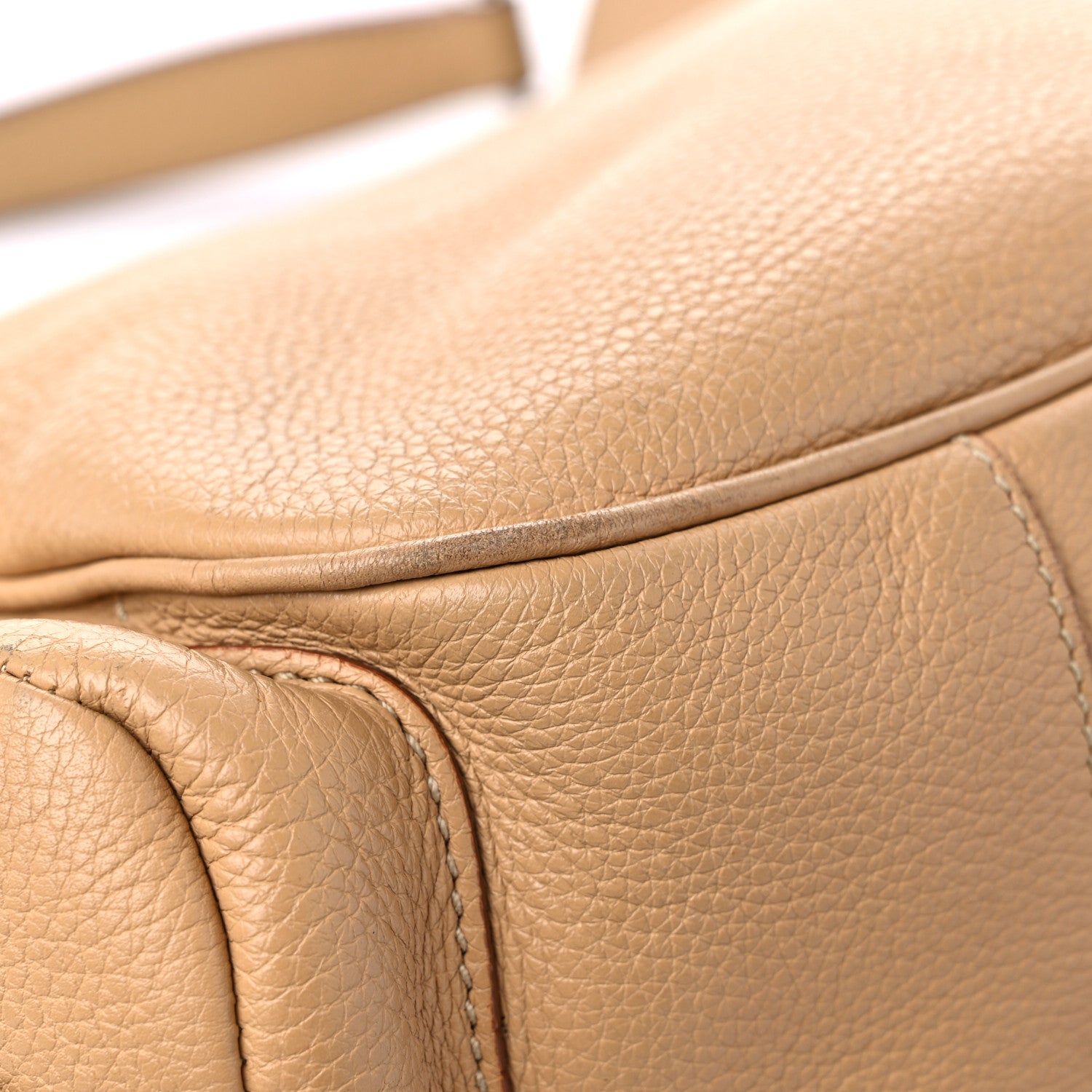 Prada Vitello Daino Buckle Shoulder Bag Sabbia 8 of 20