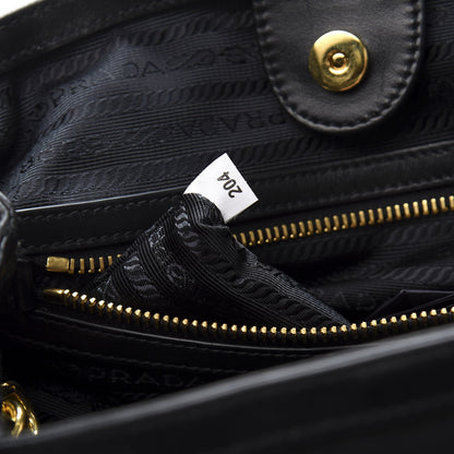 Prada Tessuto Nylon Soft Calf Tote Black 8 of 12