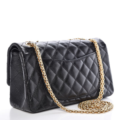 Chanel Calfskin Quilted Spoon Charms Brasserie 2.55 Reissue 225 Flap Black 3 of 11