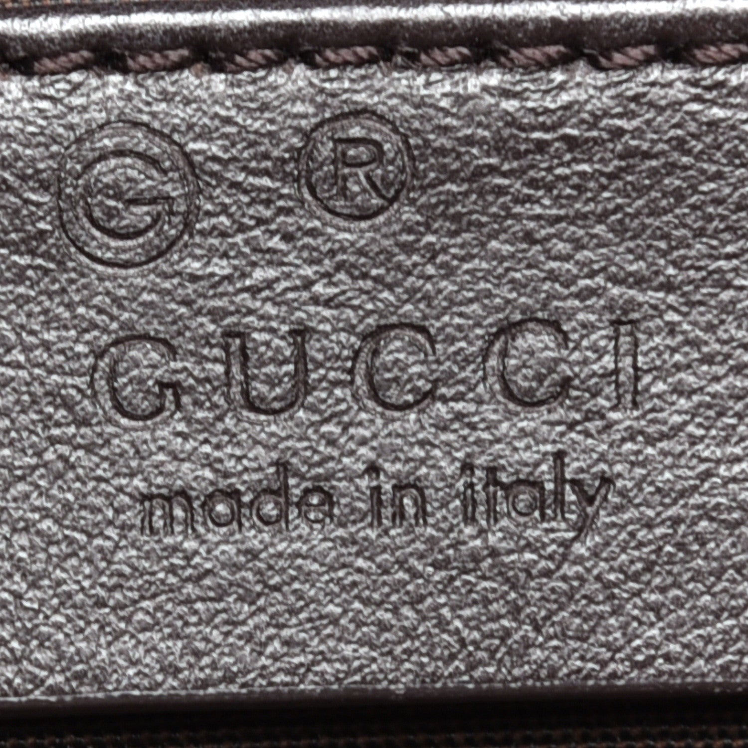 Gucci Guccissima Medium GG Charm Dome Satchel Dark Brown 6 of 9