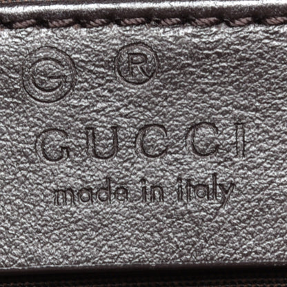 Gucci Guccissima Medium GG Charm Dome Satchel Dark Brown 6 of 9
