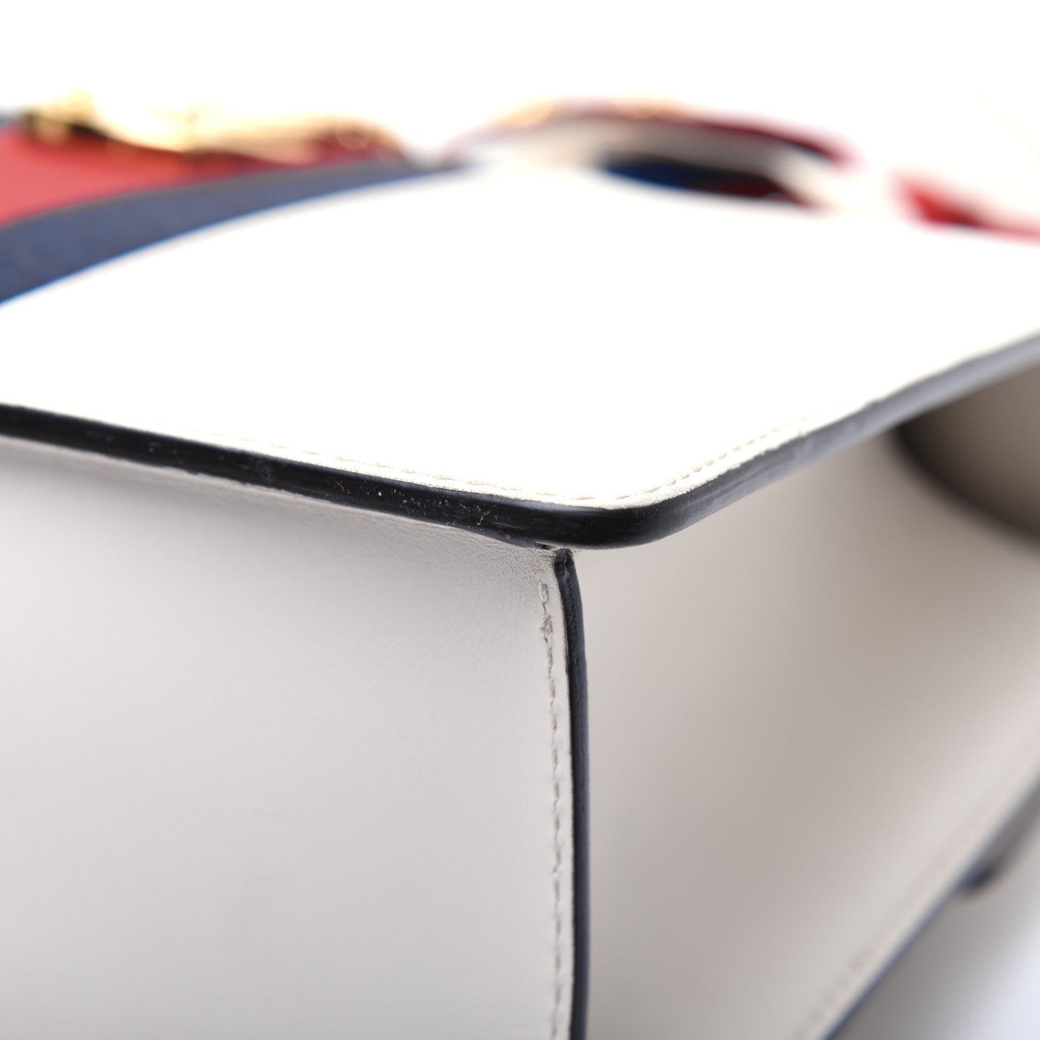 Gucci Calfskin Small Sylvie Shoulder Bag Off White 31 of 38