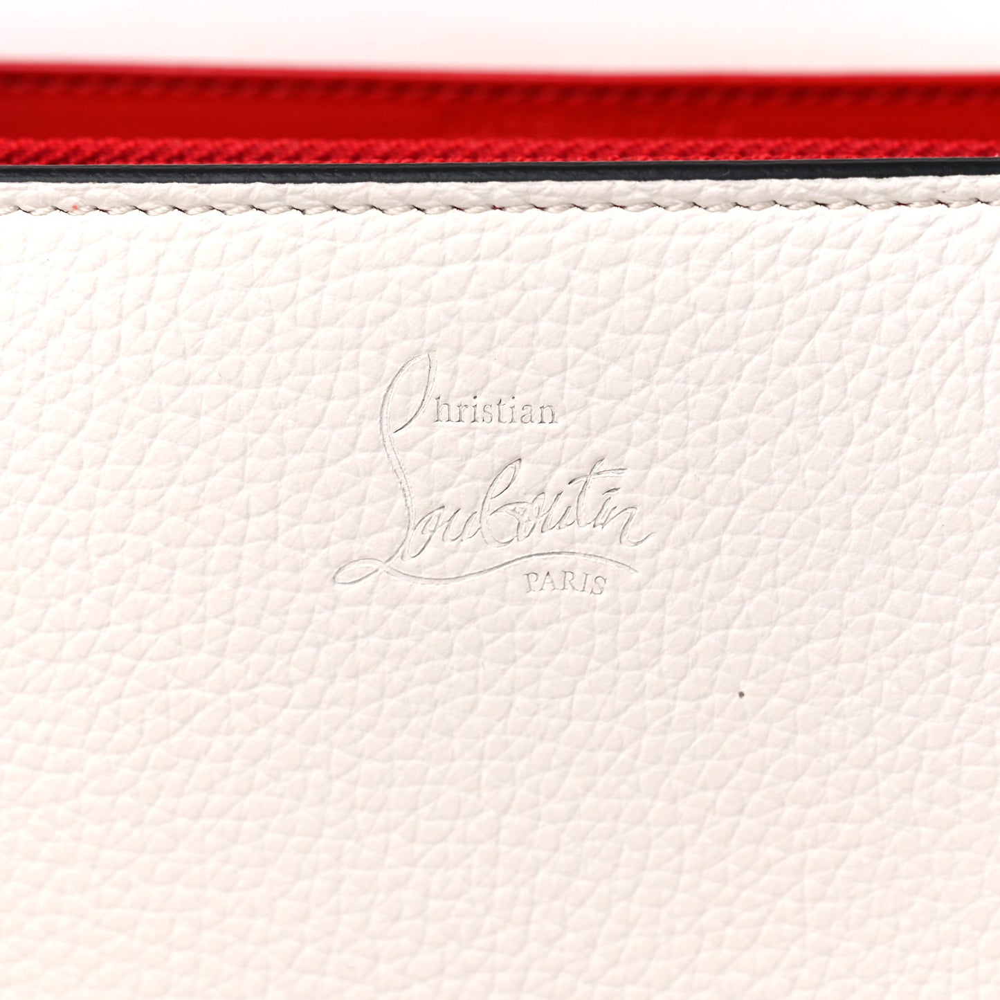 Calfskin Glitter Spikes Multimetal Paloma Clutch White