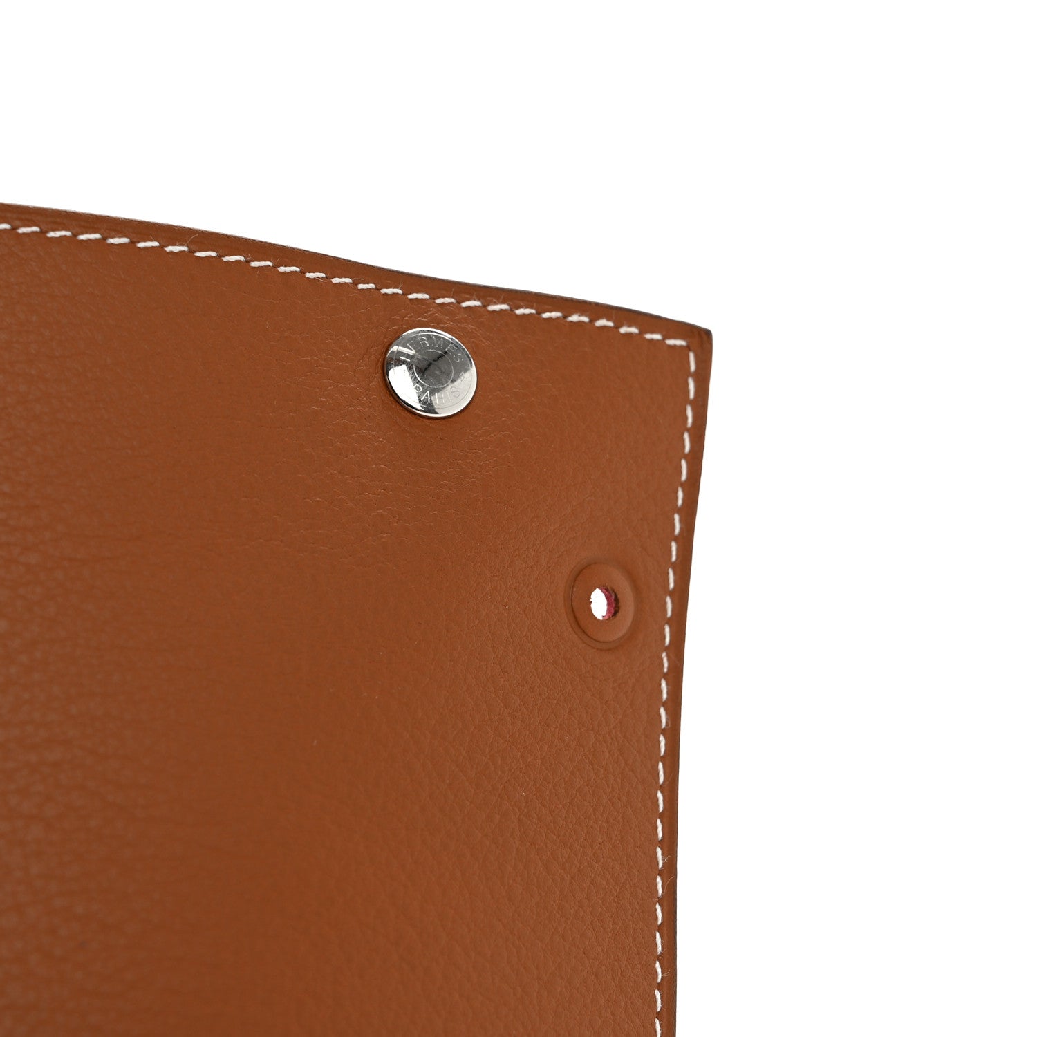 Hermes Taurillon Clemence Mises et Relances Change Tray Rouge H Fauve 7 of 9