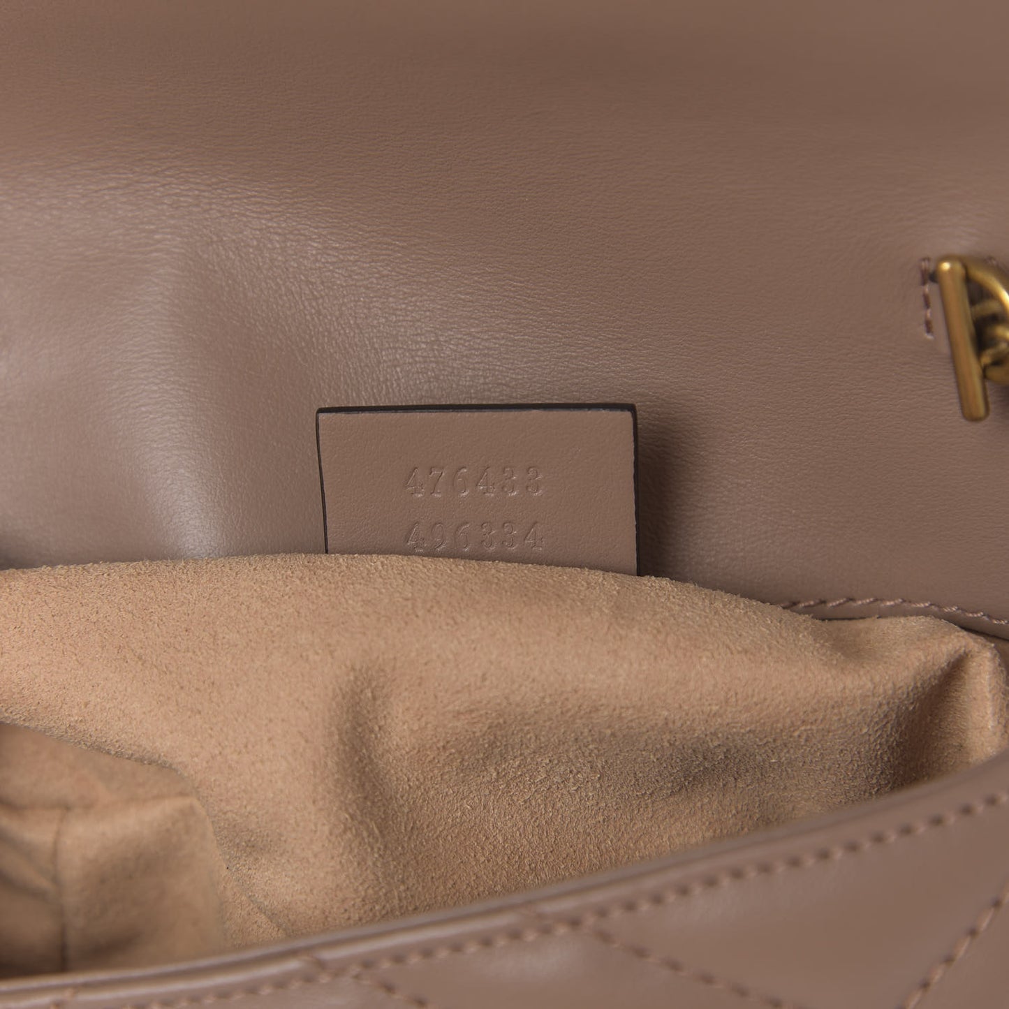 Calfskin Matelasse Super Mini GG Marmont Shoulder Bag Porcelain Rose