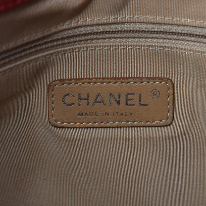 Chanel Caviar Quilted Expandable Zip Shoulder Bag Red 12 of 22