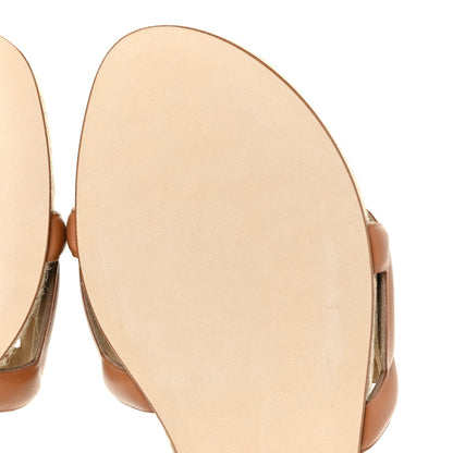 Hermes Nappa Famosa Espadrille Sandals 39 Naturel 7 of 11