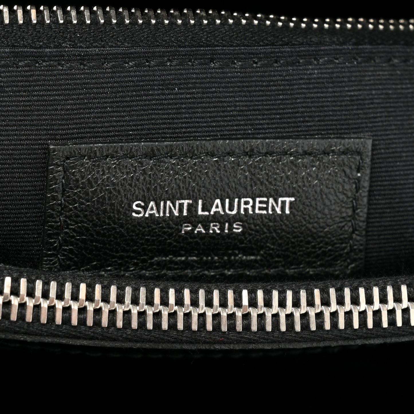 Calfskin Y Quilted Monogram Medium Loulou Chain Satchel Black