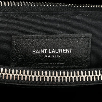 Saint Laurent Calfskin Y Quilted Monogram Medium Loulou Chain Satchel Black 8 of 15