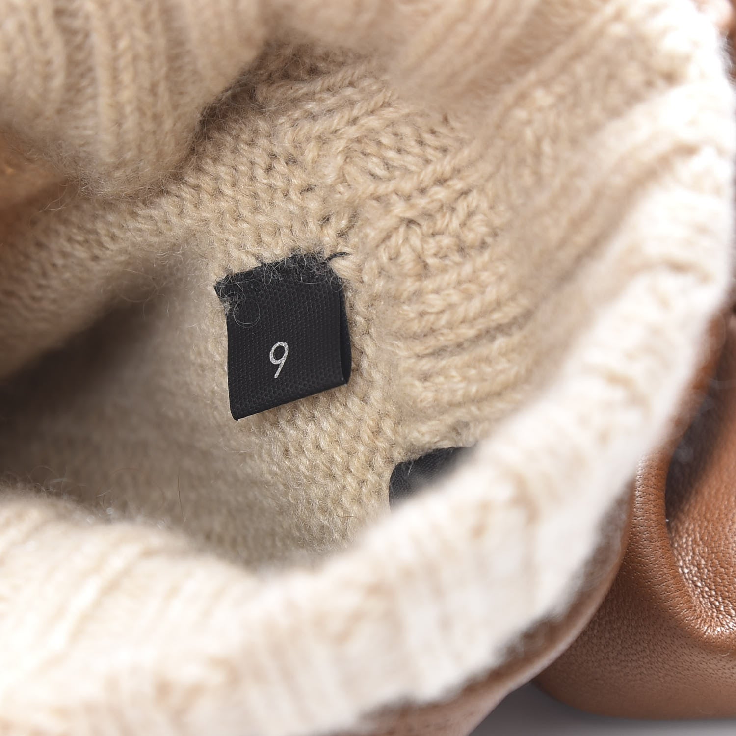 Gucci Nappa Cashmere Driving Gloves 9 Brown 4 of 4