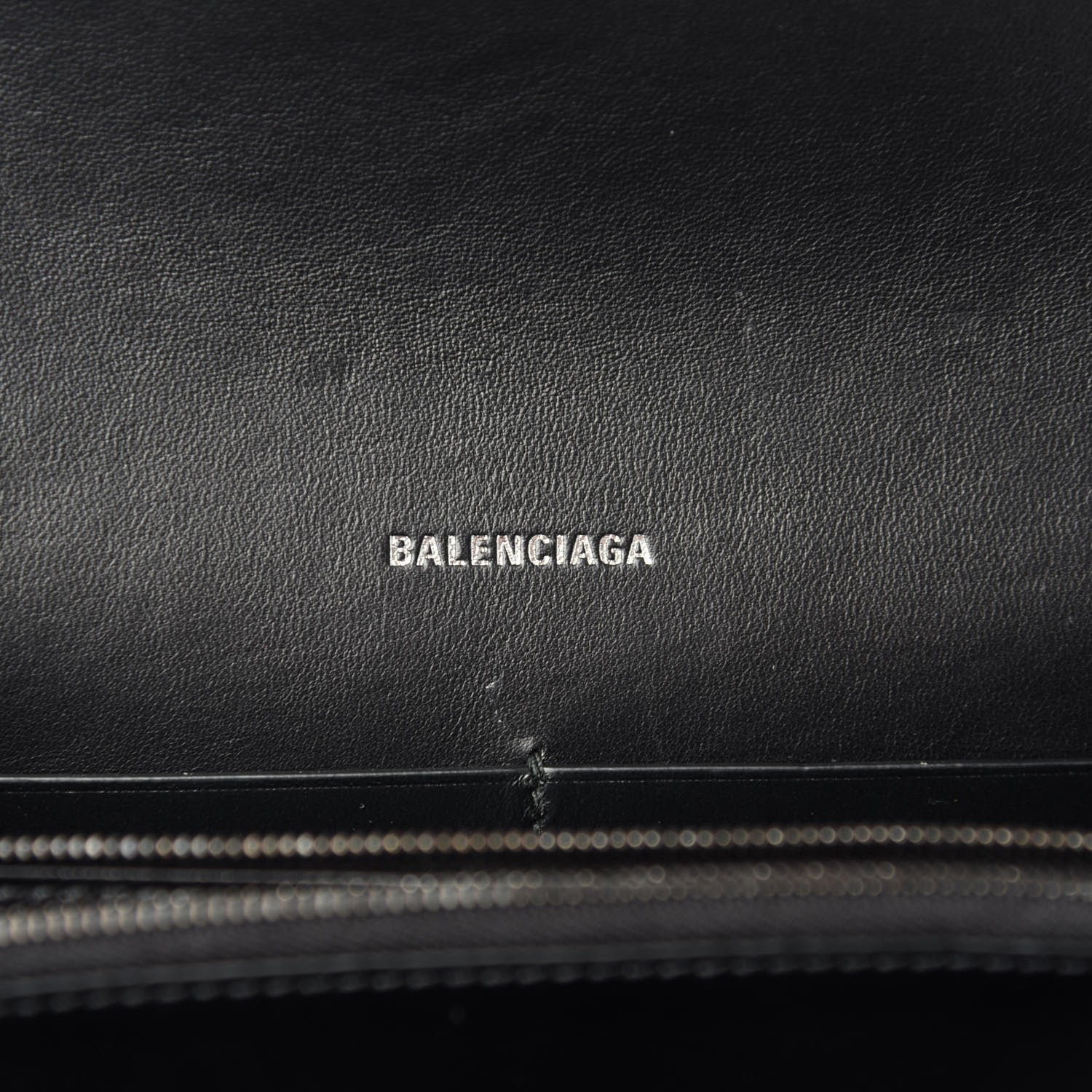 Balenciaga Smooth Calfskin B Continental Chain Bag Black 8 of 10