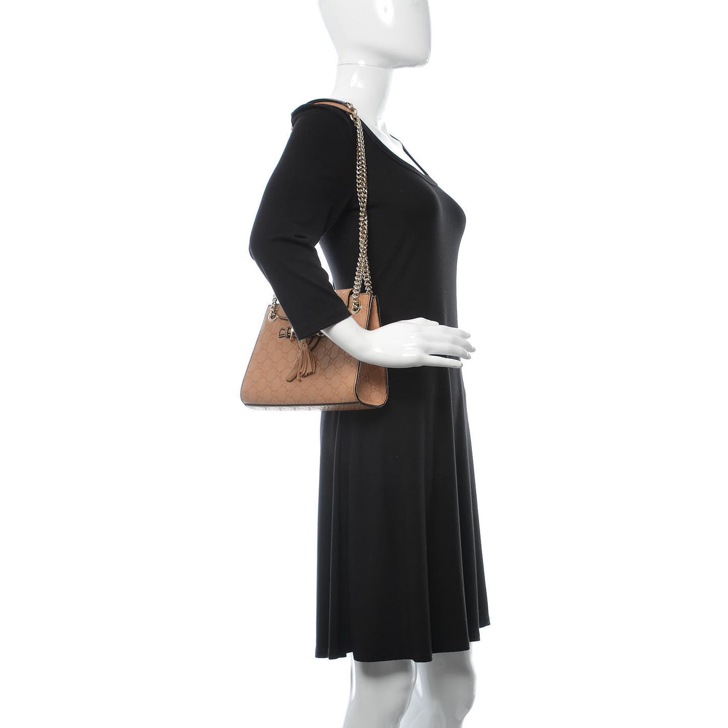 Guccissima Small Emily Chain Shoulder Bag Camelia