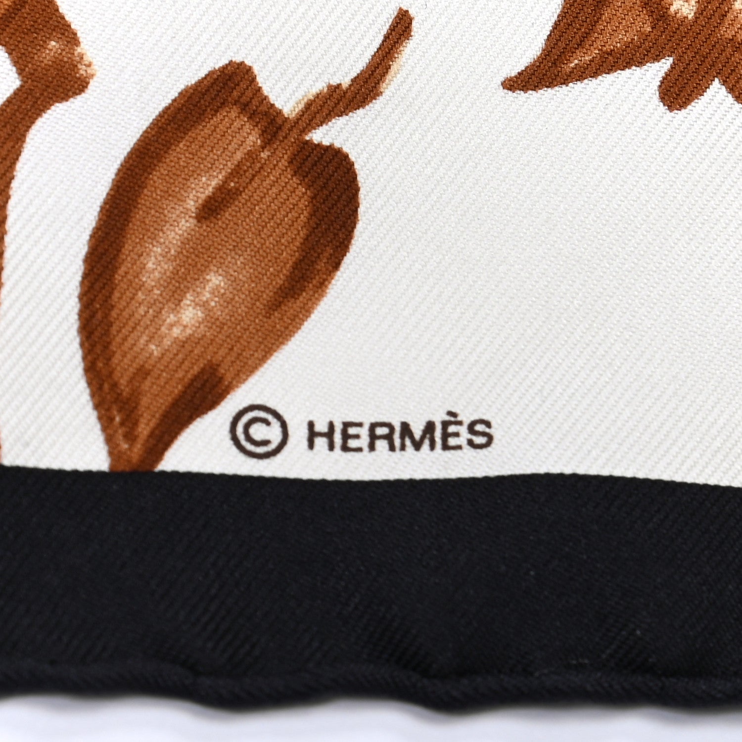 Hermes Silk Les Tigreaux Pocket Square 4 of 5