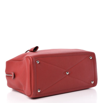 Hermes Taurillon Clemence Victoria II 35 Rouge Garance 4 of 13