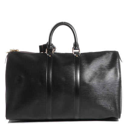 Louis Vuitton Epi Keepall 45 Black 1 of 7
