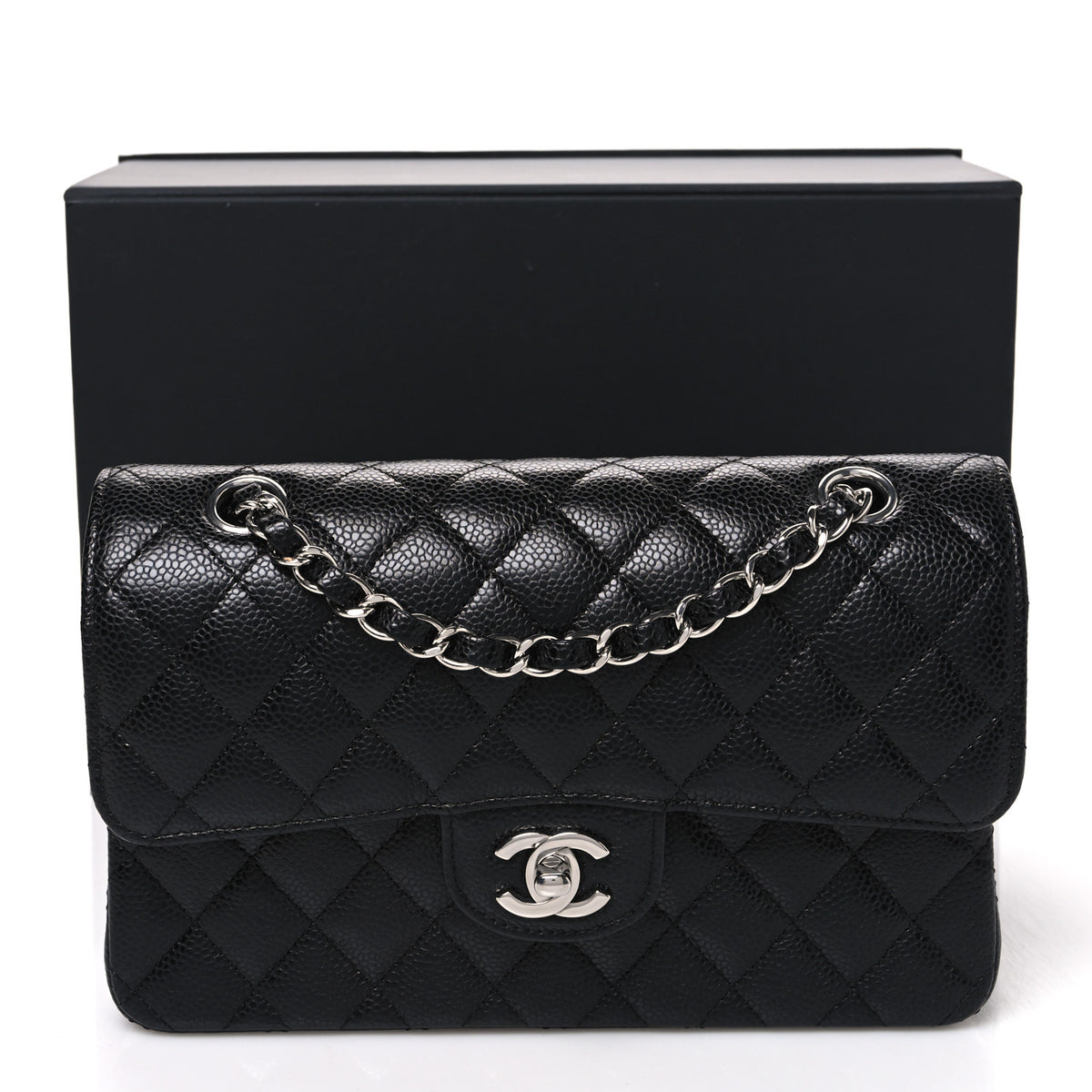 Chanel Caviar Quilted Small Double Flap Black 12 of 12