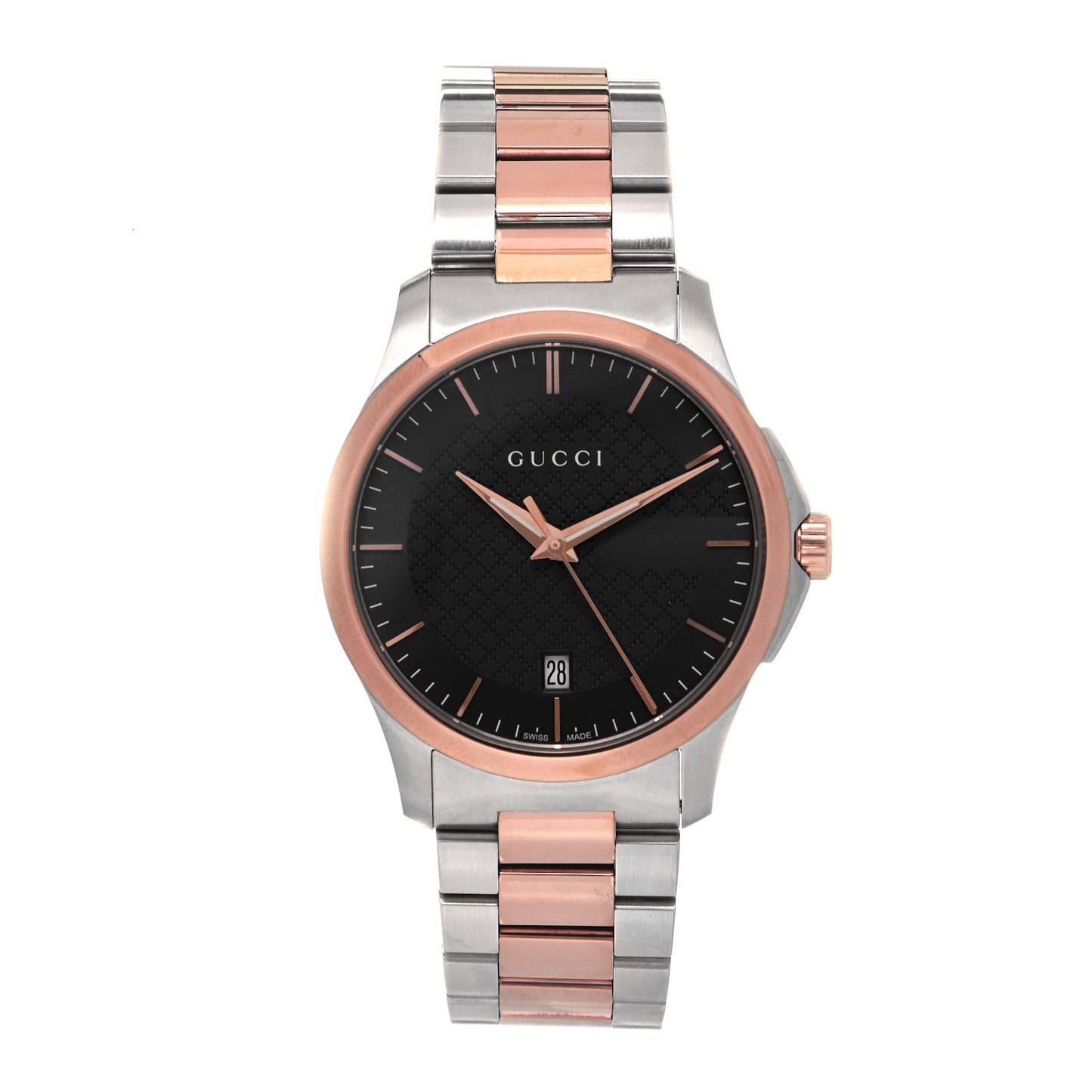 Stainless Steel 38mm G-Timeless Two Tone Quartz Watch Black