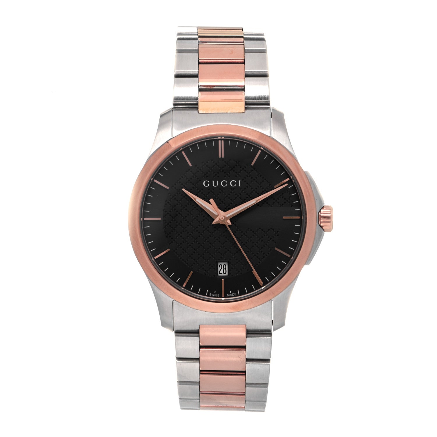 Gucci Stainless Steel 38mm G-Timeless Two Tone Quartz Watch Black 1 of 5