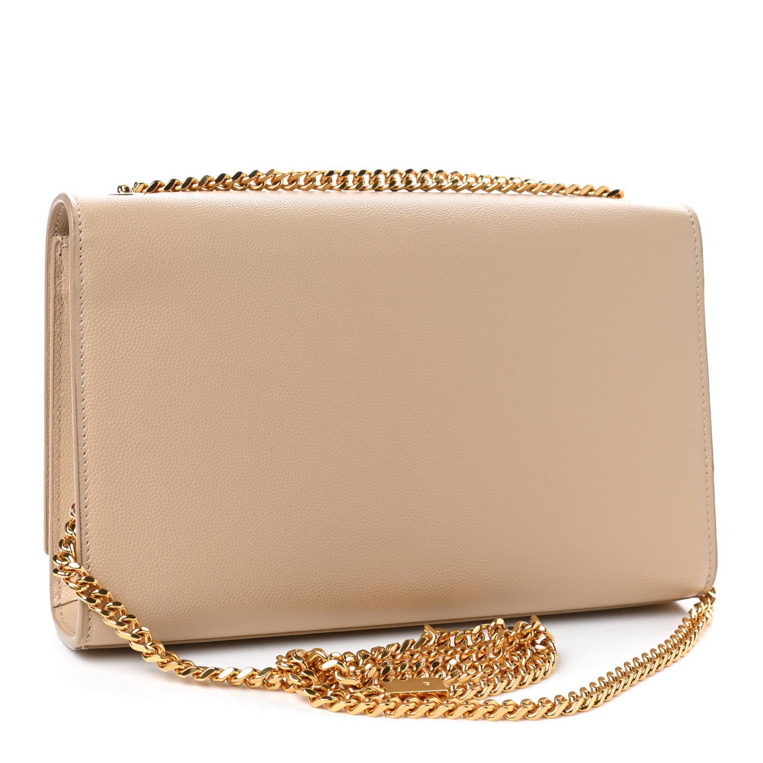 Saint Laurent Grain De Poudre Medium Monogram Kate Satchel Nude Powder 2 of 4