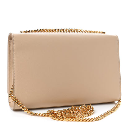 Saint Laurent Grain De Poudre Medium Monogram Kate Satchel Nude Powder 2 of 4