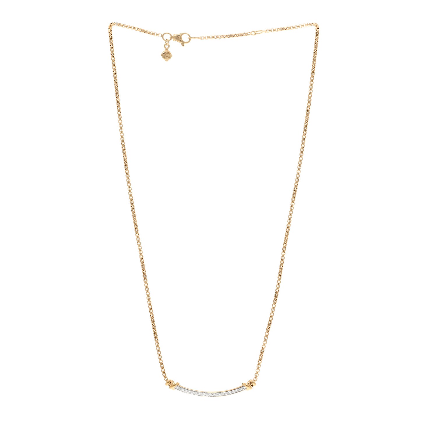 DAVID YURMAN 18K Yellow Gold Diamond Helena Wrap Station Necklace
