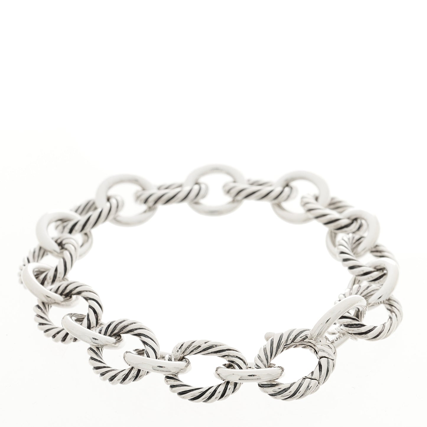 Sterling Silver 12mm Large Oval Link Bracelet