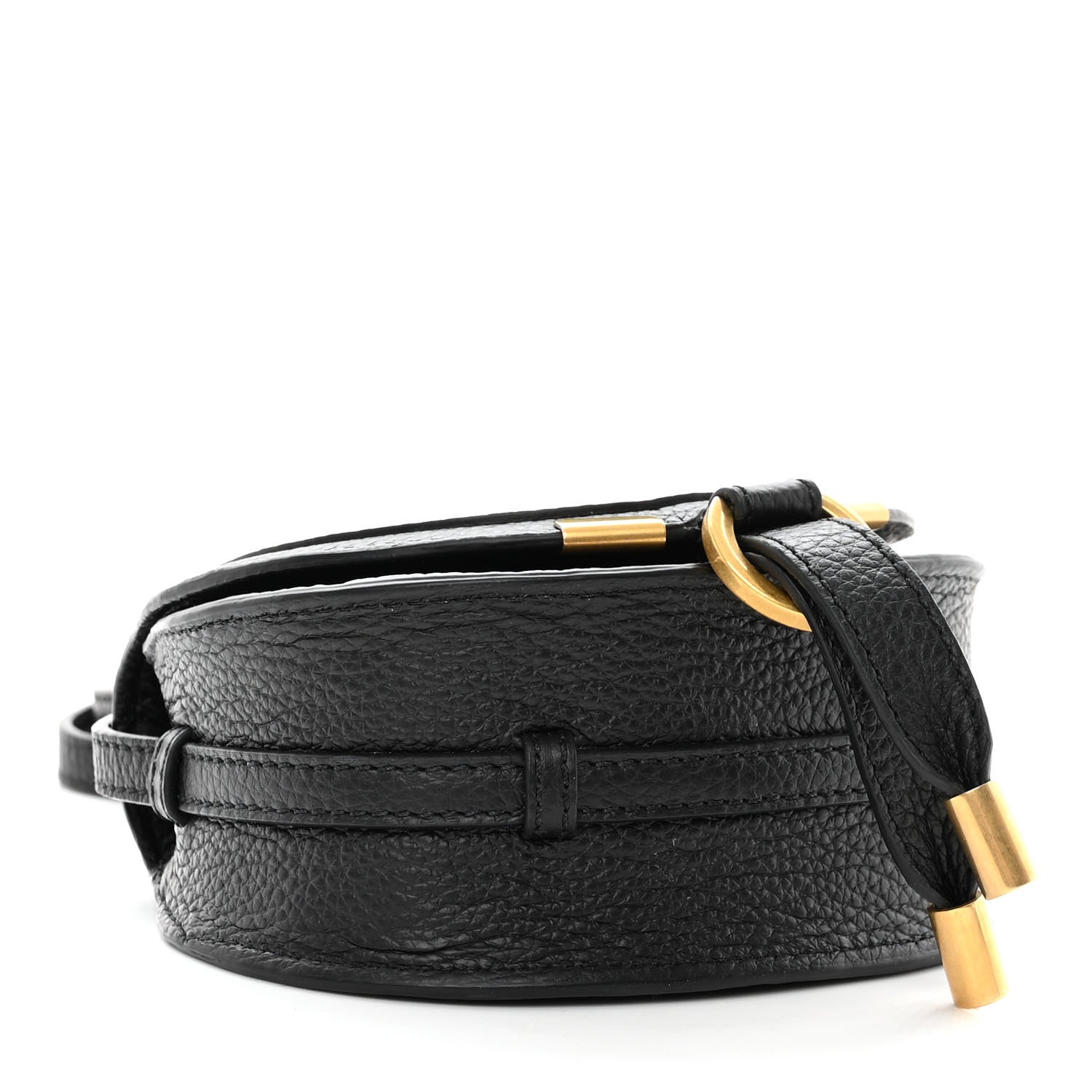Chloe Calfskin Nano Marcie Saddle Bag Black 4 of 10
