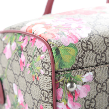 Gucci GG Supreme Monogram Blooms Medium Boston Beige Multicolor Dry Rose 13 of 16
