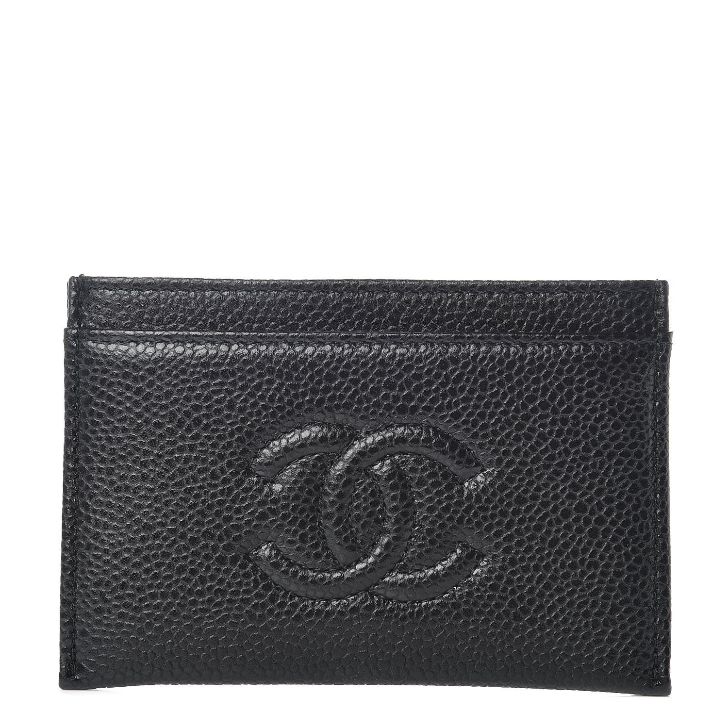 Chanel Caviar Timeless CC Card Holder Black 1 of 9